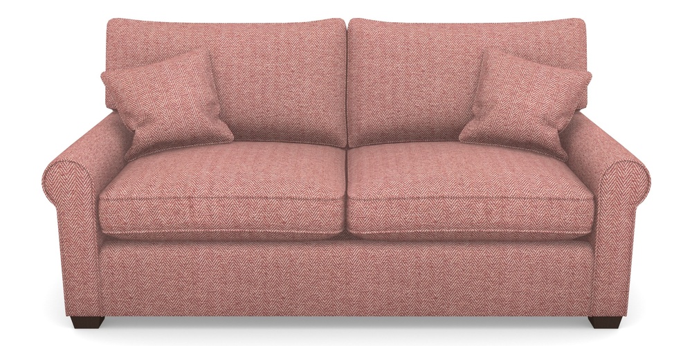 Product photograph of Bignor Sofa Bed 3 Seater Sofa Bed In Dundee Herringbone - Rose from Sofas and Stuff Limited