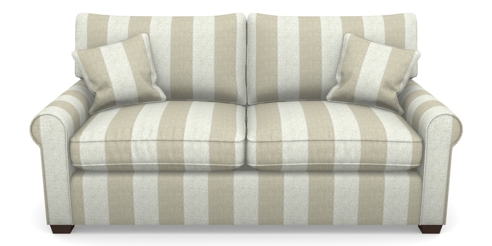 Product photograph of Bignor Sofa Bed 3 Seater Sofa Bed In Dovedale Linen Stripe - Chalk from Sofas and Stuff Limited