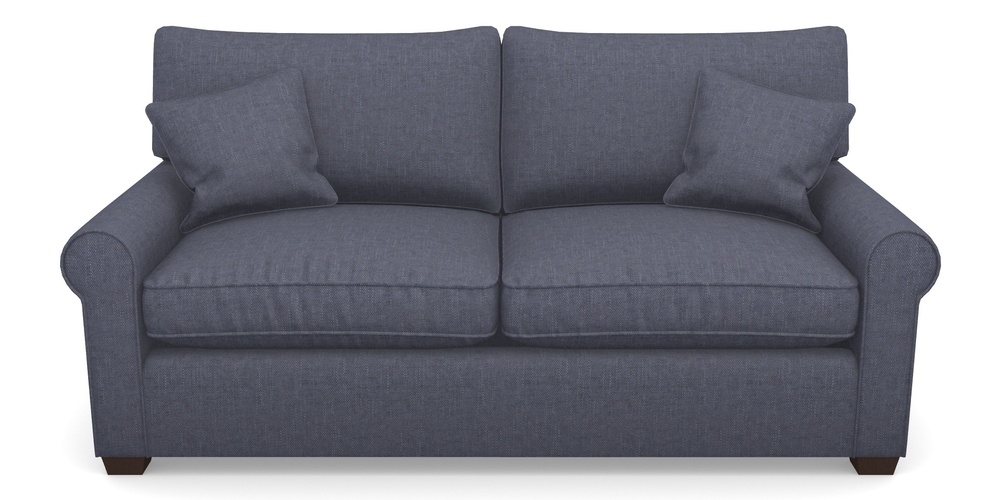 Product photograph of Bignor Sofa Bed 3 Seater Sofa Bed In Easy Clean Plain - Navy from Sofas and Stuff Limited