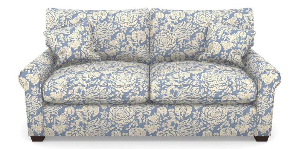 Product photograph of Bignor Sofa Bed 3 Seater Sofa Bed In V A Brompton Collection - Flowering Kale - Morning Blue from Sofas and Stuff Limited