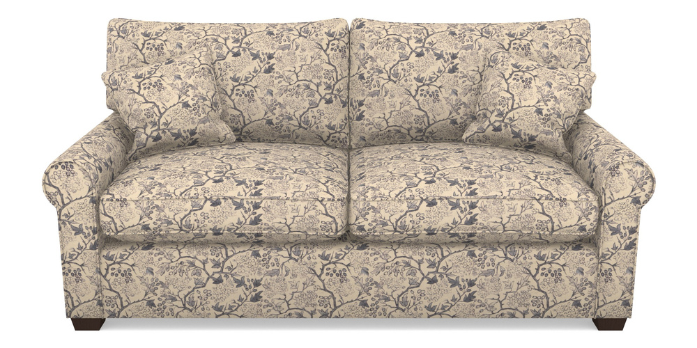 Product photograph of Bignor Sofa Bed 3 Seater Sofa Bed In Rhs Collection - Gertrude Jekyll Linen Cotton Blend - Navy from Sofas and Stuff Limited