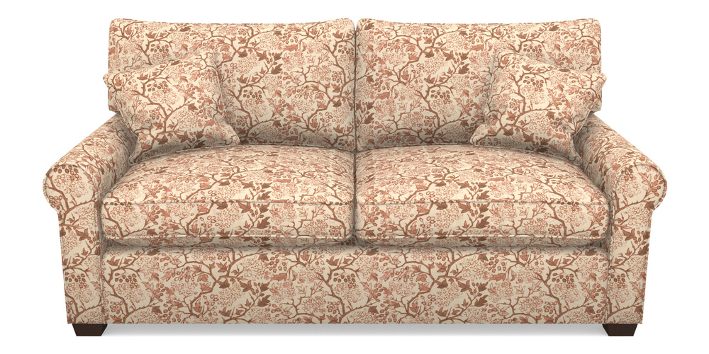 Product photograph of Bignor Sofa Bed 3 Seater Sofa Bed In Rhs Collection - Gertrude Jekyll Linen Cotton Blend - Rust from Sofas and Stuff Limited