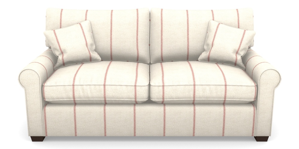 Product photograph of Bignor Sofa Bed 3 Seater Sofa Bed In Grain Sack Stripe - Red from Sofas and Stuff Limited