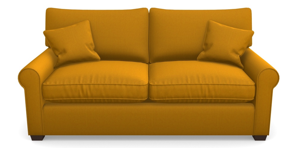 Product photograph of Bignor Sofa Bed 3 Seater Sofa Bed In House Velvet - Saffron from Sofas and Stuff Limited