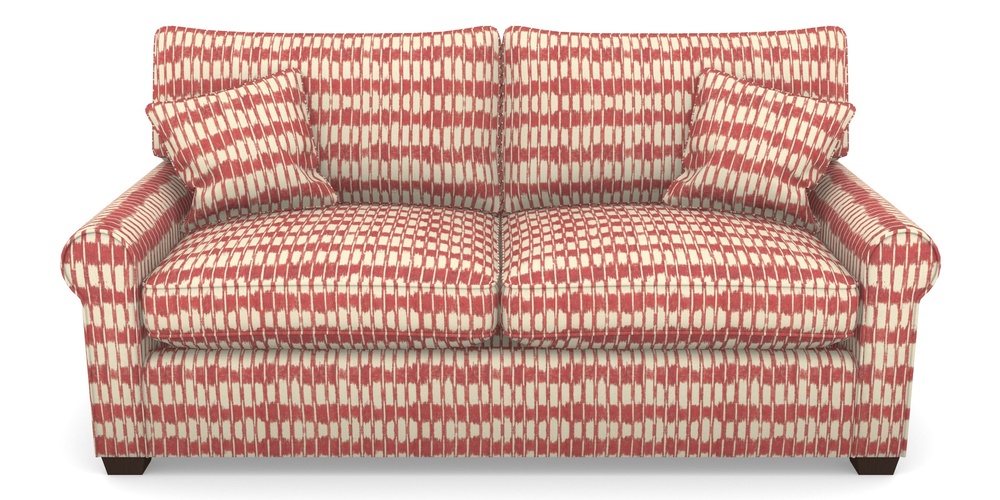 Product photograph of Bignor Sofa Bed 3 Seater Sofa Bed In V A Brompton Collection - Ikat - Chilli from Sofas and Stuff Limited