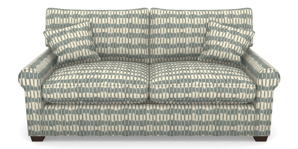 Product photograph of Bignor Sofa Bed 3 Seater Sofa Bed In V A Brompton Collection - Ikat - Pebble from Sofas and Stuff Limited