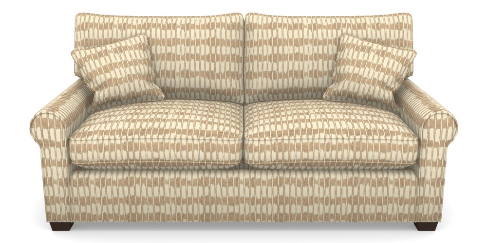 Product photograph of Bignor Sofa Bed 3 Seater Sofa Bed In V A Brompton Collection - Ikat - Assam Tea from Sofas and Stuff Limited