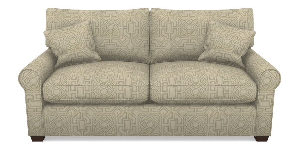 Product photograph of Bignor Sofa Bed 3 Seater Sofa Bed In Rhs Collection - Large Knot Garden Linen - Pistachio from Sofas and Stuff Limited