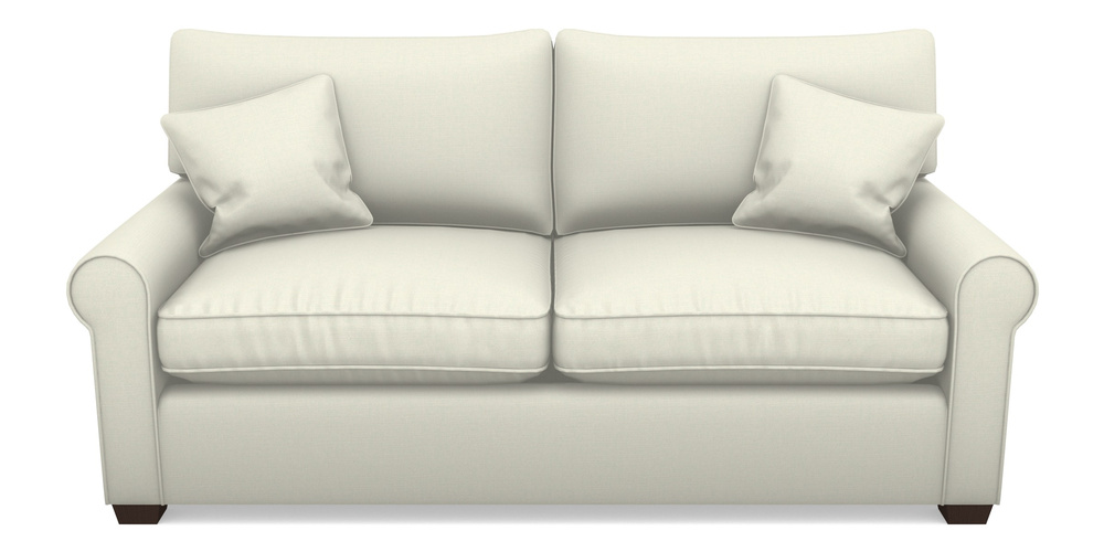 Product photograph of Bignor Sofa Bed 3 Seater Sofa Bed In Plain Linen Cotton - Meringue from Sofas and Stuff Limited