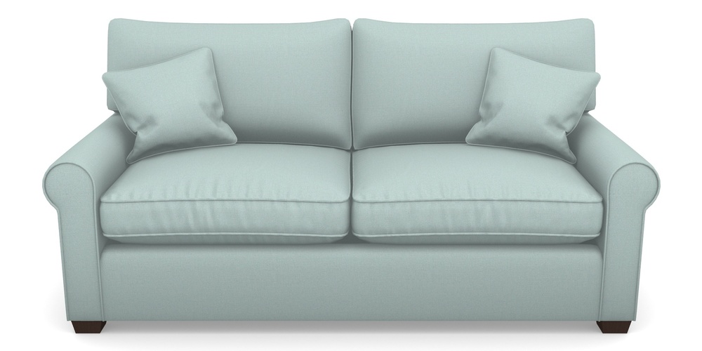 Product photograph of Bignor Sofa Bed 3 Seater Sofa Bed In Plain Linen Cotton - Robins Egg from Sofas and Stuff Limited