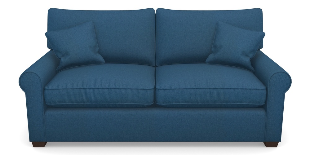 Product photograph of Bignor Sofa Bed 3 Seater Sofa Bed In Plain Linen Cotton - Royal Blue from Sofas and Stuff Limited