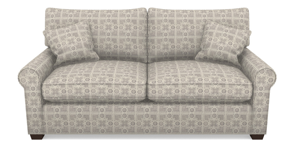 Product photograph of Bignor Sofa Bed 3 Seater Sofa Bed In Rhs Collection - Small Knot Garden Cotton Weave - Grey from Sofas and Stuff Limited