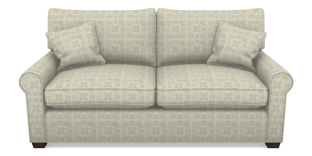 Product photograph of Bignor Sofa Bed 3 Seater Sofa Bed In Rhs Collection - Small Knot Garden Cotton Weave - Pistachio from Sofas and Stuff Limited