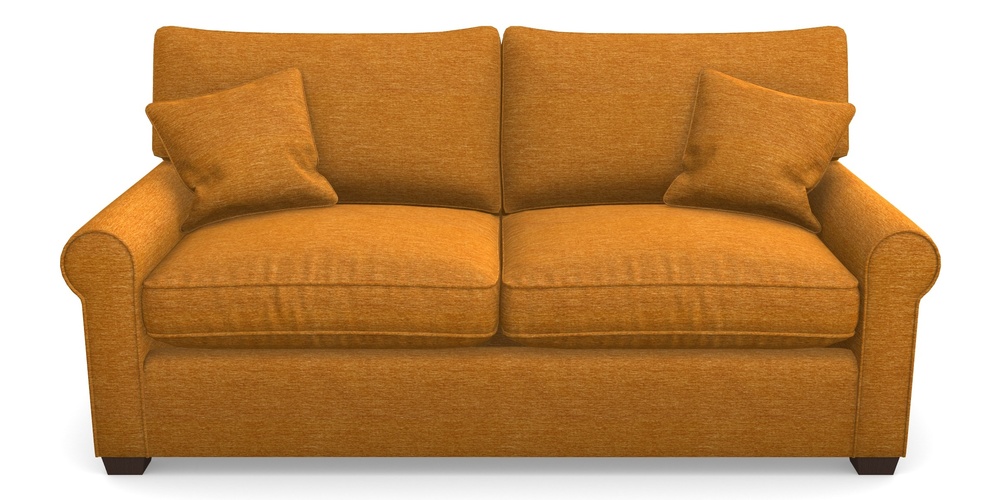 Product photograph of Bignor Sofa Bed 3 Seater Sofa Bed In Textured Velvet - Turmeric from Sofas and Stuff Limited