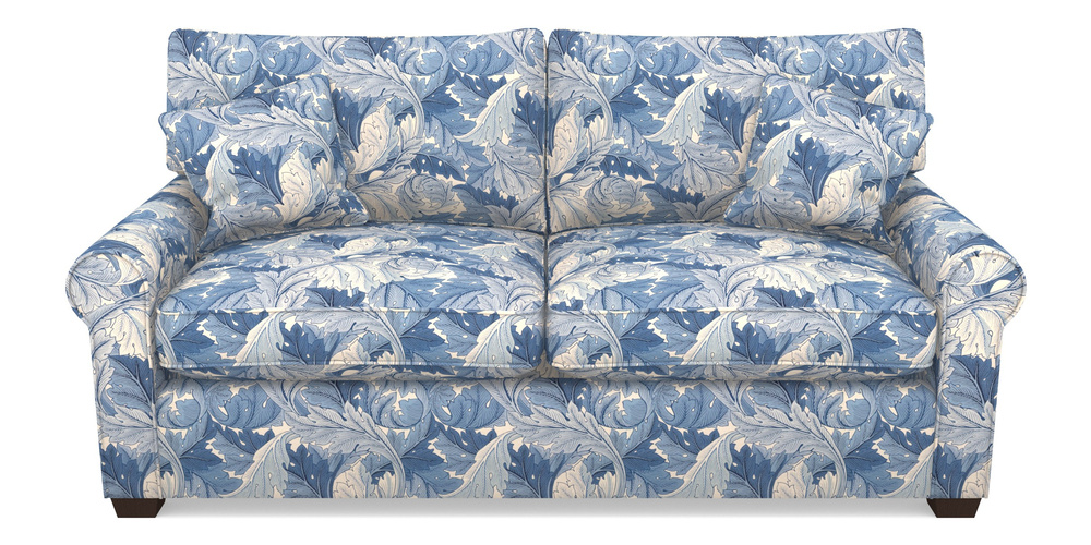 Product photograph of Bignor Sofa Bed 3 Seater Sofa Bed In William Morris Collection - Acanthus - Woad from Sofas and Stuff Limited