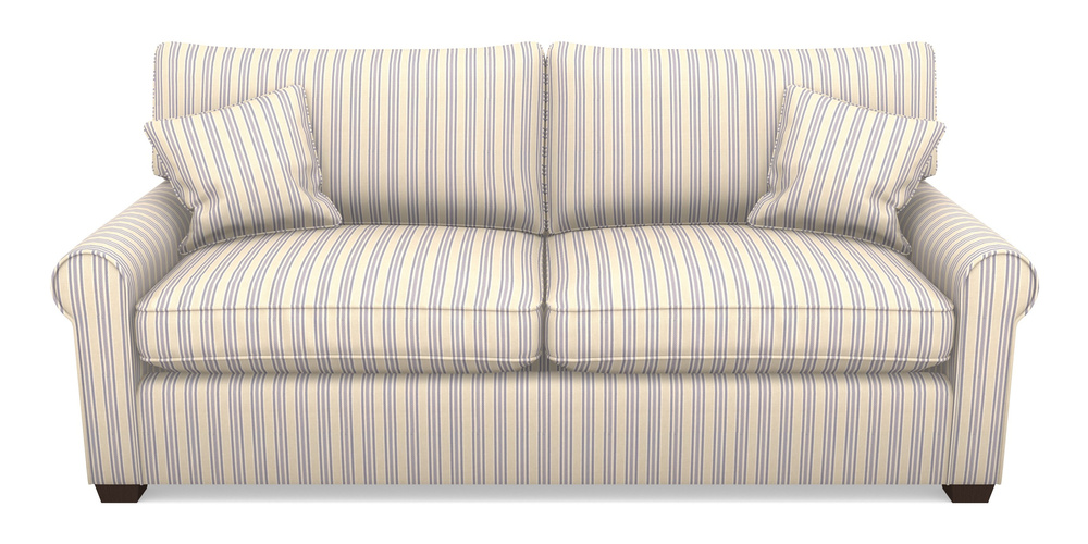 Product photograph of Bignor Sofa Bed 4 Seater Sofa Bed In Cloth 22 - Racing Stripes Ayr - Blueberry from Sofas and Stuff Limited