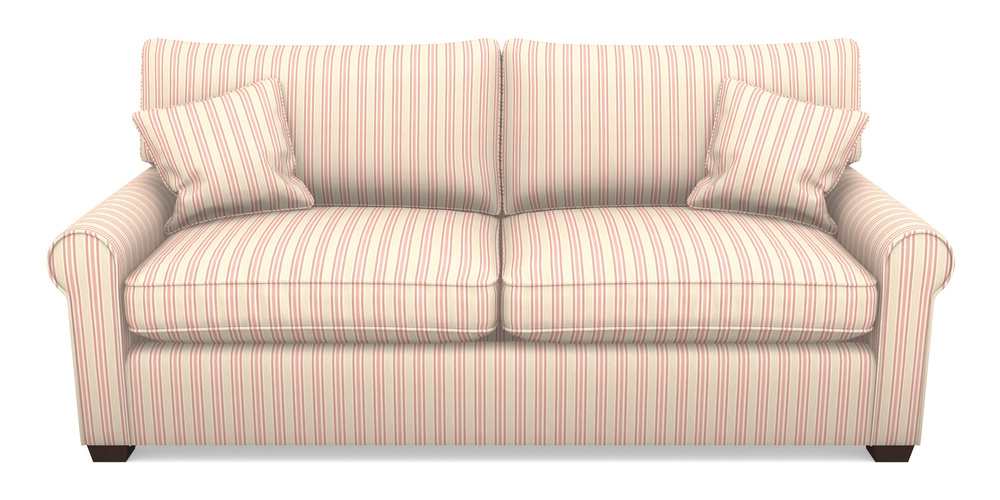 Product photograph of Bignor Sofa Bed 4 Seater Sofa Bed In Cloth 22 - Racing Stripes Ayr - Cherry from Sofas and Stuff Limited