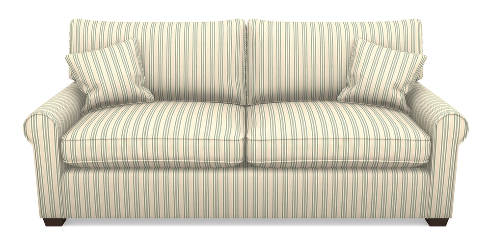 Product photograph of Bignor Sofa Bed 4 Seater Sofa Bed In Cloth 22 - Racing Stripes Ayr - Mint from Sofas and Stuff Limited