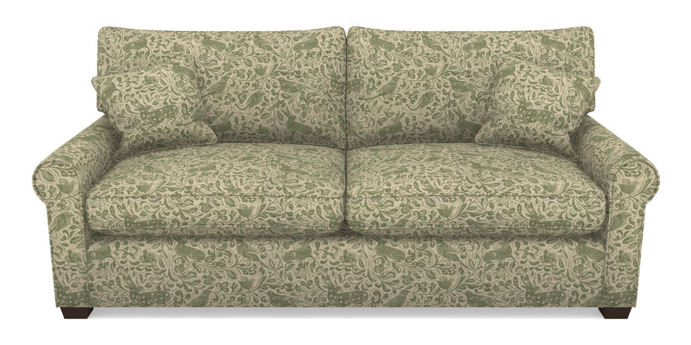 Product photograph of Bignor Sofa Bed 4 Seater Sofa Bed In V A Drawn From Nature - Bird And Rabbit - Light Green from Sofas and Stuff Limited