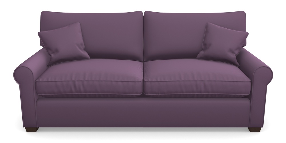 Product photograph of Bignor Sofa Bed 4 Seater Sofa Bed In Clever Glossy Velvet - Blackcurrant from Sofas and Stuff Limited