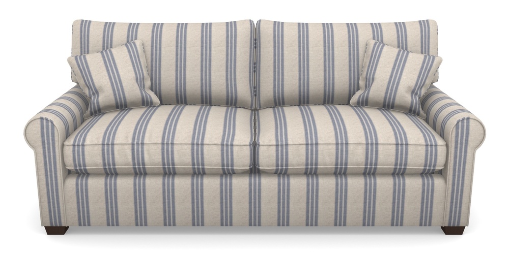 Product photograph of Bignor Sofa Bed 4 Seater Sofa Bed In Cloth 18 Stripes - Bengal - Indigo from Sofas and Stuff Limited