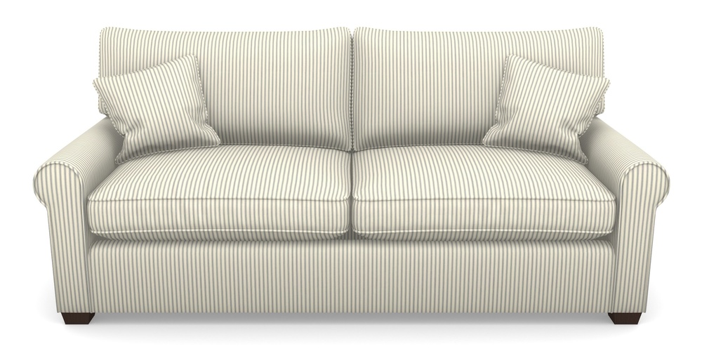 Product photograph of Bignor Sofa Bed 4 Seater Sofa Bed In Cotton Stripe - Airforce from Sofas and Stuff Limited