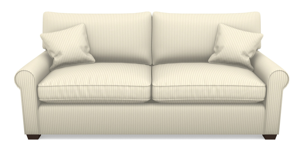 Product photograph of Bignor Sofa Bed 4 Seater Sofa Bed In Cotton Stripe - Grey from Sofas and Stuff Limited