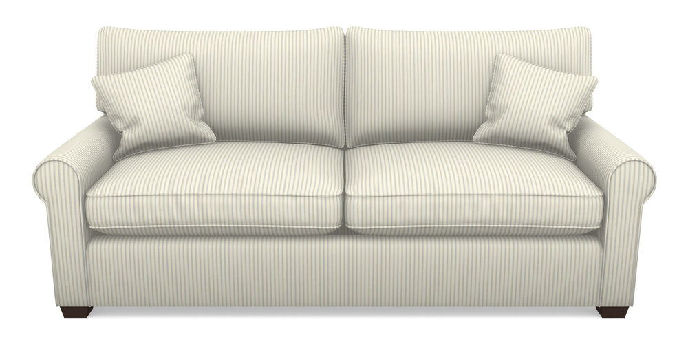 Product photograph of Bignor Sofa Bed 4 Seater Sofa Bed In Cotton Stripe - Sky from Sofas and Stuff Limited