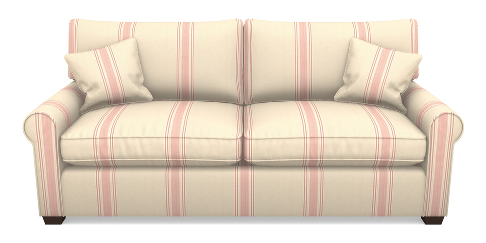 Product photograph of Bignor Sofa Bed 4 Seater Sofa Bed In Cloth 22 - Racing Stripes Cheltenham - Cherry from Sofas and Stuff Limited