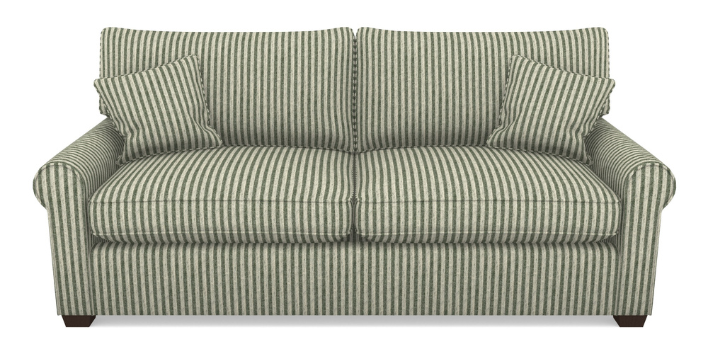 Product photograph of Bignor Sofa Bed 4 Seater Sofa Bed In Cloth 22 - Pinstripe - Courgette from Sofas and Stuff Limited