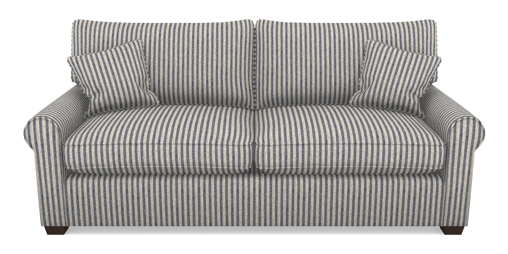 Product photograph of Bignor Sofa Bed 4 Seater Sofa Bed In Cloth 22 - Pinstripe - Deep Water from Sofas and Stuff Limited