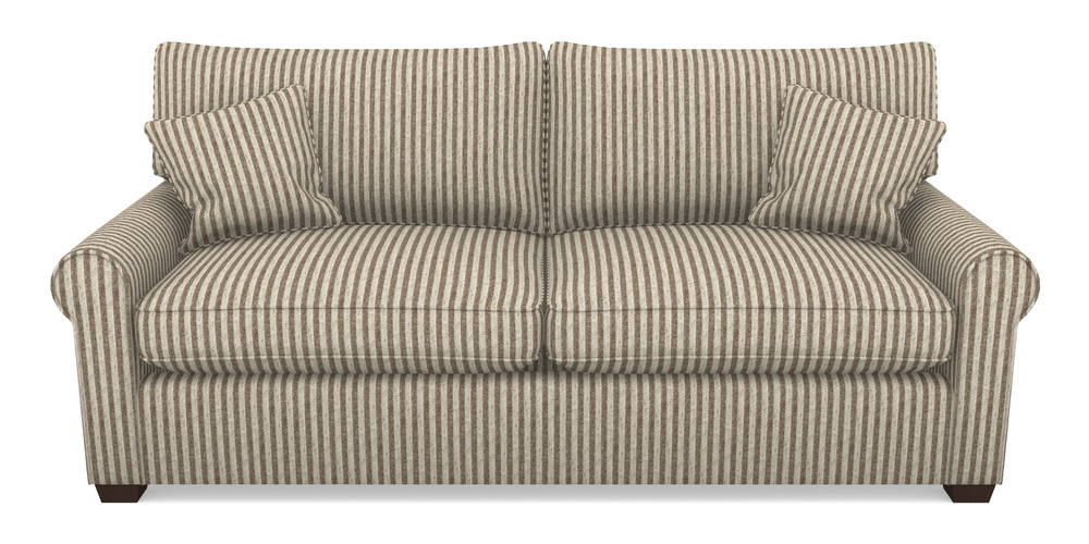 Product photograph of Bignor Sofa Bed 4 Seater Sofa Bed In Cloth 22 - Pinstripe - Peat from Sofas and Stuff Limited