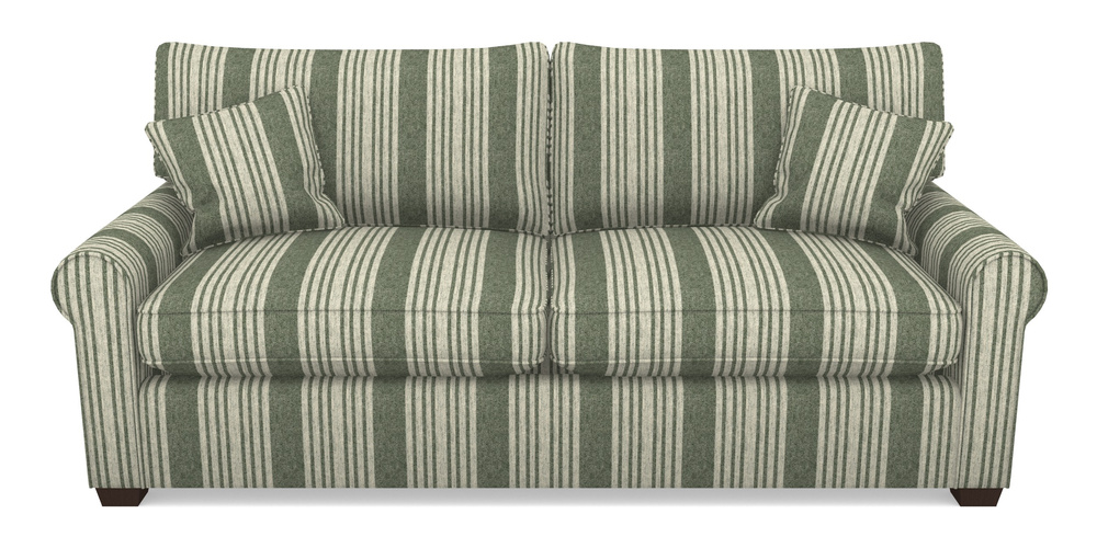 Product photograph of Bignor Sofa Bed 4 Seater Sofa Bed In Cloth 22 - Bayadere - Courgette from Sofas and Stuff Limited