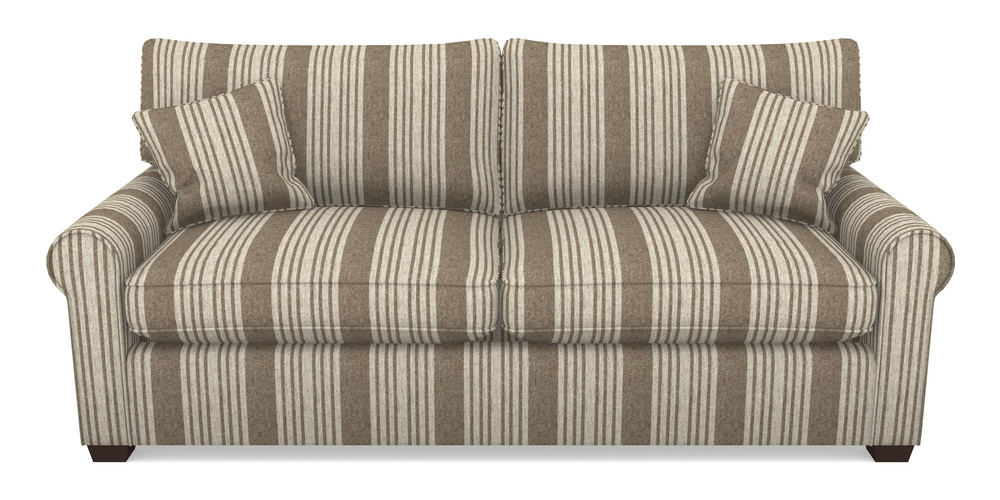 Product photograph of Bignor Sofa Bed 4 Seater Sofa Bed In Cloth 22 - Bayadere - Peat from Sofas and Stuff Limited