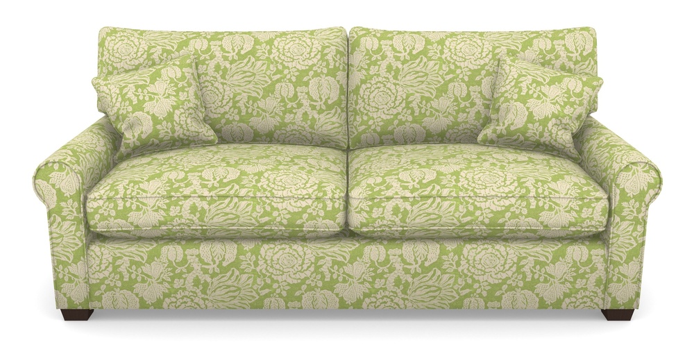 Product photograph of Bignor Sofa Bed 4 Seater Sofa Bed In V A Brompton Collection - Flowering Kale - Lime from Sofas and Stuff Limited