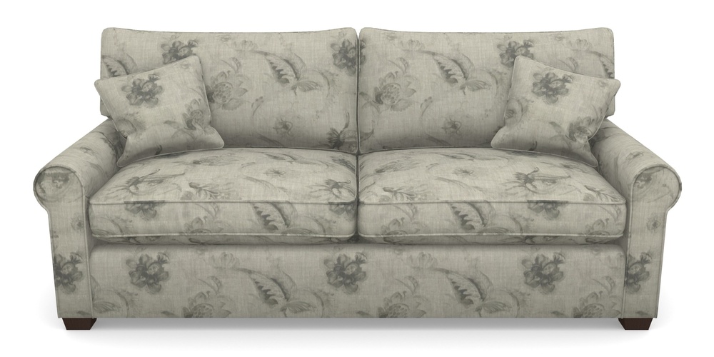 Product photograph of Bignor Sofa Bed 4 Seater Sofa Bed In Floral Linen - Lela Mystery Oat Sepia from Sofas and Stuff Limited