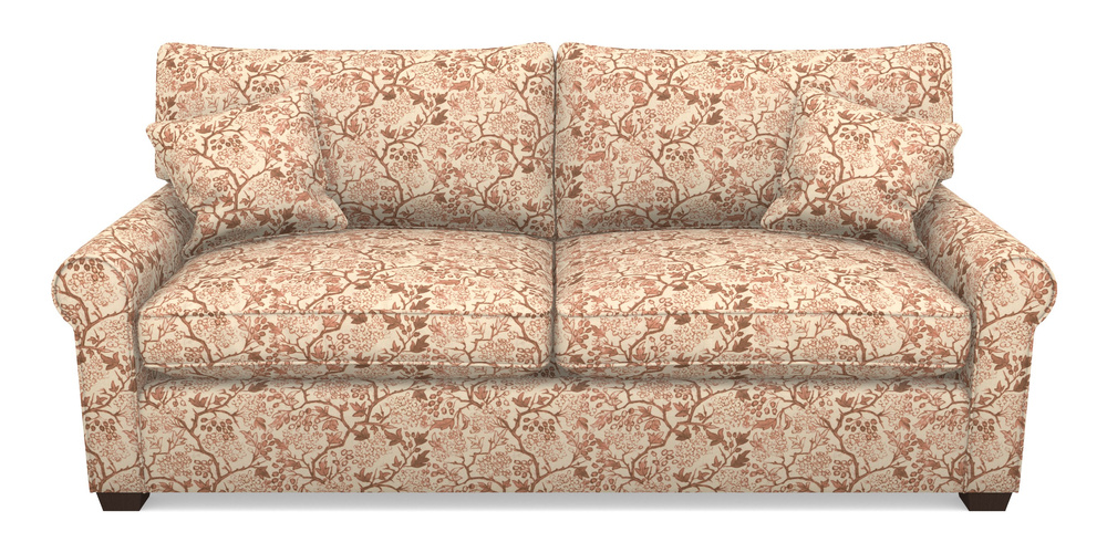 Product photograph of Bignor Sofa Bed 4 Seater Sofa Bed In Rhs Collection - Gertrude Jekyll Linen Cotton Blend - Rust from Sofas and Stuff Limited