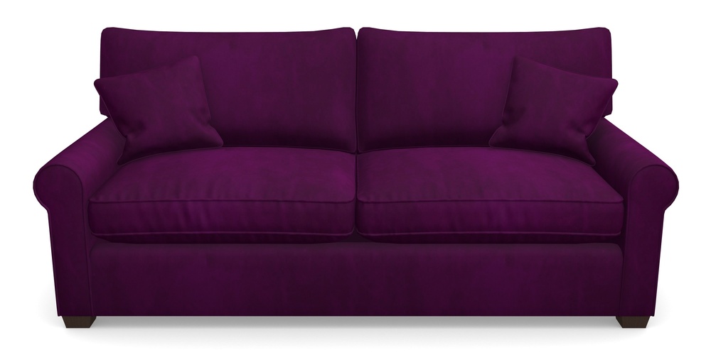 Product photograph of Bignor Sofa Bed 4 Seater Sofa Bed In House Clever Velvet - Aubergine from Sofas and Stuff Limited