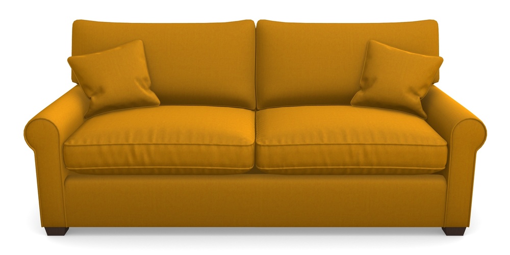 Product photograph of Bignor Sofa Bed 4 Seater Sofa Bed In House Velvet - Saffron from Sofas and Stuff Limited