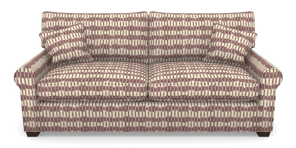 Product photograph of Bignor Sofa Bed 4 Seater Sofa Bed In V A Brompton Collection - Ikat - Cacao from Sofas and Stuff Limited