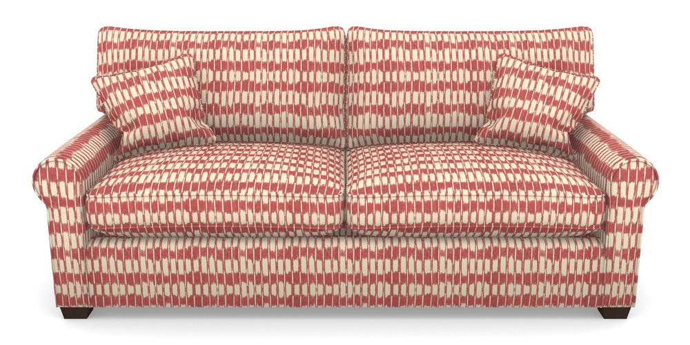 Product photograph of Bignor Sofa Bed 4 Seater Sofa Bed In V A Brompton Collection - Ikat - Chilli from Sofas and Stuff Limited