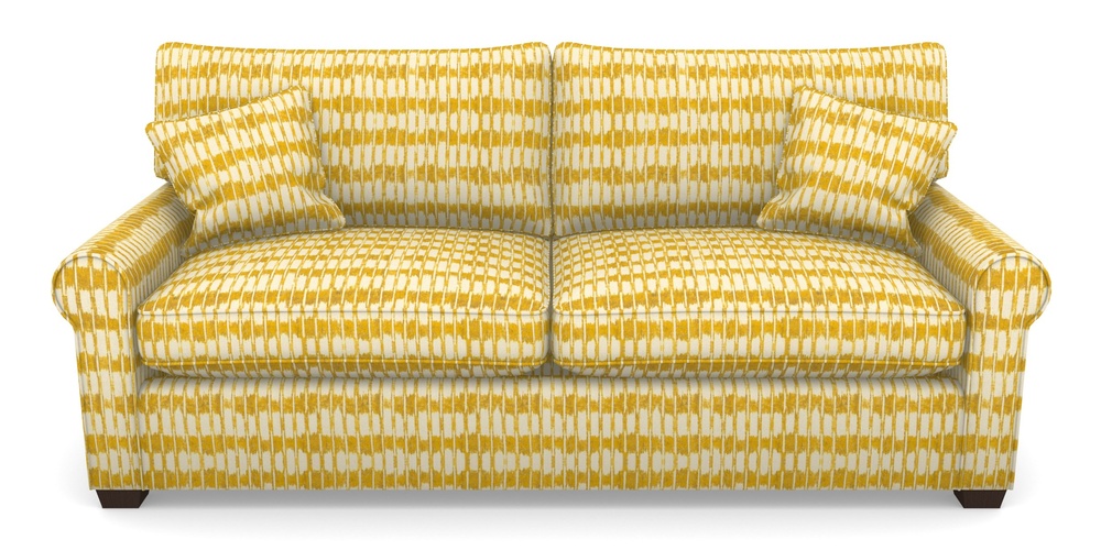 Product photograph of Bignor Sofa Bed 4 Seater Sofa Bed In V A Brompton Collection - Ikat - Corn from Sofas and Stuff Limited