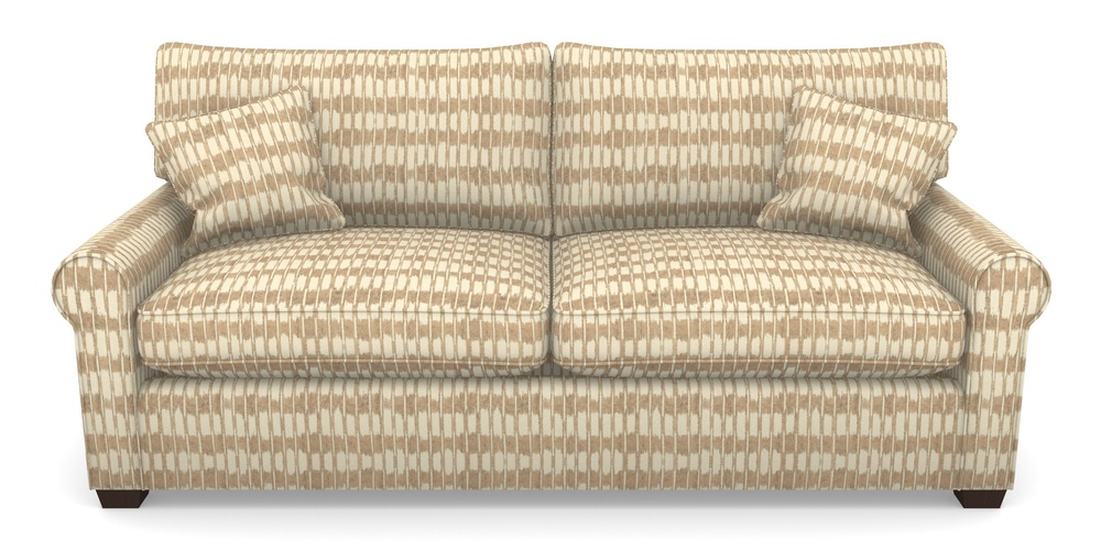 Product photograph of Bignor Sofa Bed 4 Seater Sofa Bed In V A Brompton Collection - Ikat - Assam Tea from Sofas and Stuff Limited