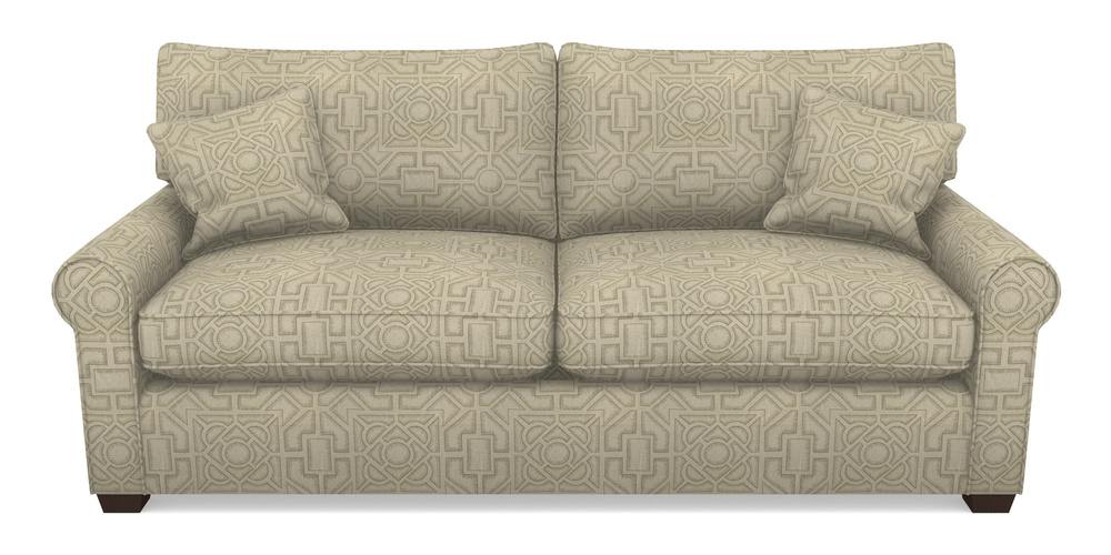 Product photograph of Bignor Sofa Bed 4 Seater Sofa Bed In Rhs Collection - Large Knot Garden Linen - Pistachio from Sofas and Stuff Limited