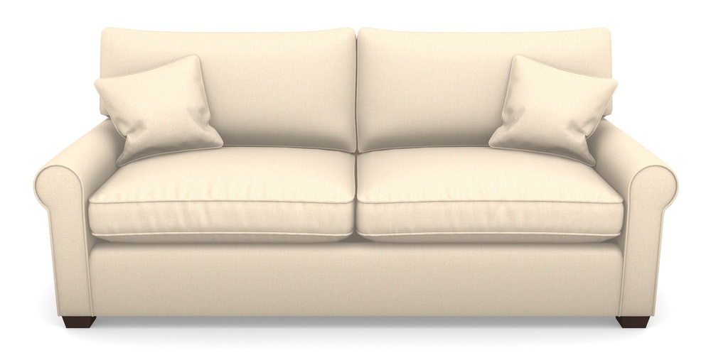 Product photograph of Bignor Sofa Bed 4 Seater Sofa Bed In Plain Linen Cotton - Rice Pudding from Sofas and Stuff Limited