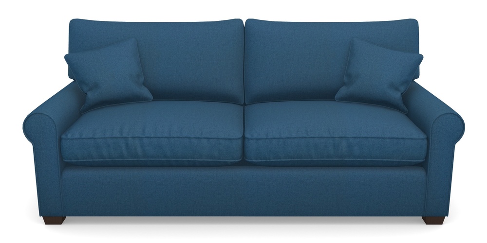 Product photograph of Bignor Sofa Bed 4 Seater Sofa Bed In Plain Linen Cotton - Royal Blue from Sofas and Stuff Limited