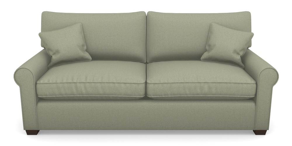 Product photograph of Bignor Sofa Bed 4 Seater Sofa Bed In Plain Linen Cotton - Sage from Sofas and Stuff Limited