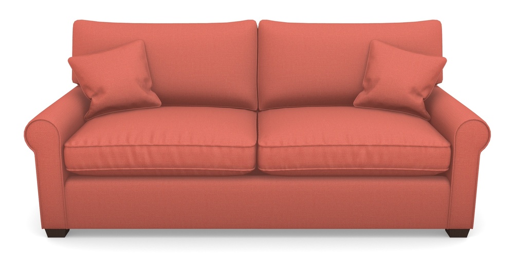 Product photograph of Bignor Sofa Bed 4 Seater Sofa Bed In Plain Linen Cotton - Tequila Sunset from Sofas and Stuff Limited