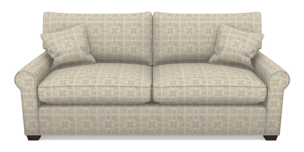 Product photograph of Bignor Sofa Bed 4 Seater Sofa Bed In Rhs Collection - Small Knot Garden Cotton Weave - Gold from Sofas and Stuff Limited