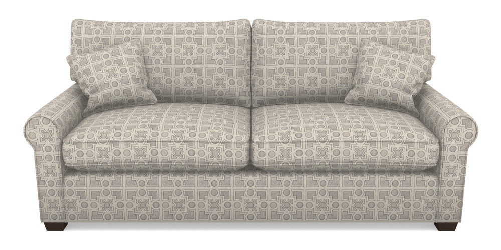 Product photograph of Bignor Sofa Bed 4 Seater Sofa Bed In Rhs Collection - Small Knot Garden Cotton Weave - Grey from Sofas and Stuff Limited